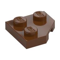 Wedge Plate 2 x 2 Cut Corner (Reddish Brown)