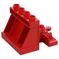Duplo Train Track, End of the Line Rail Stop (Red)