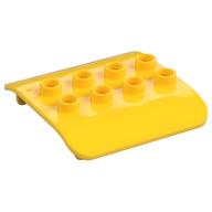 Duplo Train Cab Roof 4 x 4 with 2 x 4 Studs (Yellow)