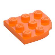 Plate Round Corner 3 x 3 (Orange)