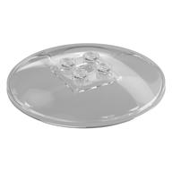 Dish 6 x 6 Inverted (Radar) with Solid Studs (Trans-Clear)
