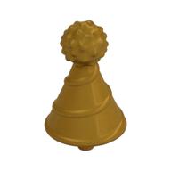 Headwear Accessory Hat with Small Pin, Clown / Party with Pin (Pearl Gold)