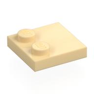 Plate Special 2 x 2 with Only 2 studs (Tan)