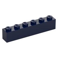 Brick 1 x 6 (Dark Blue)