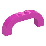 Brick Arch 1 x 6 x 2 Curved Top (Dark Pink)