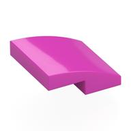 Brick Curved 2 x 2 x 2/3 (Dark Pink)