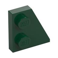 Wedge Plate 2 x 2 Right (Dark Green)