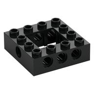 Technic Brick 4 x 4 with 2 x 2 Opening (Black)