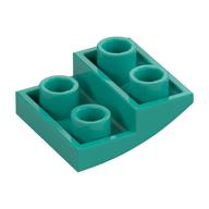 Brick Curved Inverted 2 x 2 x 2/3 (Dark Turquoise)