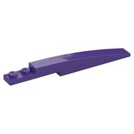 Brick Curved 10 x 1 [Symmetric Inside Ridges] (Dark Purple)