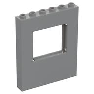 Panel 1 x 6 x 6 with Window (Light Bluish Gray)