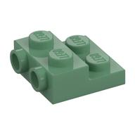 Plate Special 2 x 2 x 2/3 with Two Studs On Side and Two Raised [Solid Anti-stud] (Sand Green)