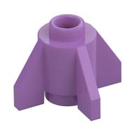 Brick Round 1 x 1 with Fins, Open Stud (Medium Lavender)