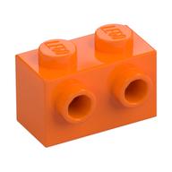 Brick Special 1 x 2 with 2 Studs on 1 Side (Orange)
