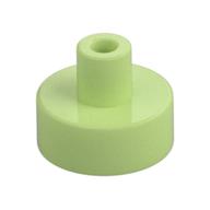 Tile Special Round 1 x 1 with Hollow Bar (Yellowish Green)