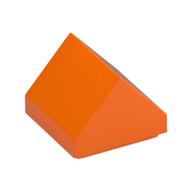 Brick Sloped Double 45° 1 x 1 (Orange)