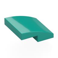 Brick Curved 2 x 2 x 2/3 (Dark Turquoise)