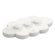 Plate Special 3 x 5 Cloud with 3 Center Studs (White)