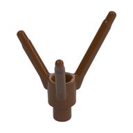 Plant, Flower Stem with Bottom Bar (Reddish Brown)