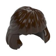 Hair Mid-Length Combed Behind Ear (Dark Brown)