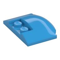 Brick Round 3 x 4 x 2/3 Triple Curved with 2 Sunk Studs (Dark Azure)