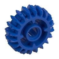 Technic Gear 20 Tooth Double Bevel with Clutch on Both Sides (Blue)