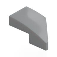 Brick Wedged, Curved 2 x 1 with Stud Notch Left (Light Bluish Gray)