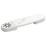 Duplo Train Action Plate with Black Light Print, Light Action (White)