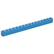 Brick 1 x 16 (Dark Azure)