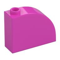 Brick Curved 1 x 3 x 2 (Dark Pink)