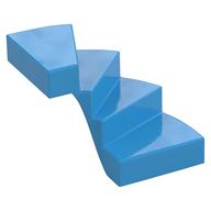 Stairs, Left 6 x 6 x 4 (Dark Azure)