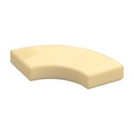 Tile 2 x 2 Curved, Macaroni (Tan)