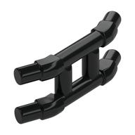Bar, Parallel Angled with 2 Connecting Bars (Train Hinge) (Black)