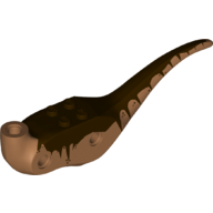 Animal Body Part, Dinosaur, Raptor Body with Dark Brown Markings Print (Medium Nougat)