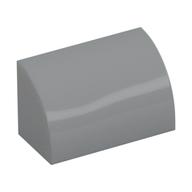 Brick Curved 1 x 2 x 1 No Studs (Light Bluish Gray)