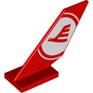 Tail Shuttle with Airline Wings Logo Print (Red)