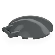 Dish 6 x 6 Inverted - No Studs with Handle (Dark Bluish Gray)