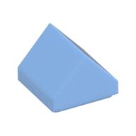 Brick Sloped Double 45° 1 x 1 (Bright Light Blue)