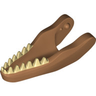 Animal Body Part, Dinosaur, Carnotaurus Lower Jaw with Tan Teeth (Medium Nougat)