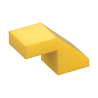 Brick Sloped 45° 2 x 1 with 2/3 Inverted Cutout and no stud (Yellow)