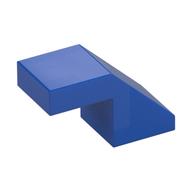 Brick Sloped 45° 2 x 1 with 2/3 Inverted Cutout and no stud (Blue)