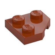 Wedge Plate 2 x 2 Cut Corner (Dark Orange)