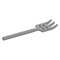 Equipment Pitchfork / Fork, Flat End [Soft] (Light Bluish Gray)