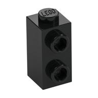 Brick Special 1 x 1 x 1 2/3 with Studs on 1 Side (Black)
