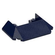 Brick Wedged, Sloped 45° 6 x 4 Double / 33°, 5 Bottom Tubes [Train Roof] (Dark Blue)
