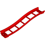 Vehicle Track, Roller Coaster Ramp Small, 3 Bricks Elevation (Red)