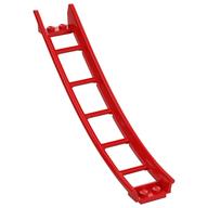 Vehicle Track, Roller Coaster Ramp Large Lower Part, 6 Bricks Elevation (Red)