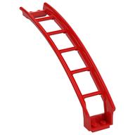 Vehicle Track, Roller Coaster Ramp Large Upper Part, 6 Bricks Elevation (Red)