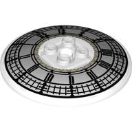 Dish 6 x 6 Inverted (Radar) with Big Ben Clock Face Print (Trans-Clear)