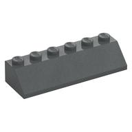 Brick Sloped 45° 2 x 6 (Dark Bluish Gray)